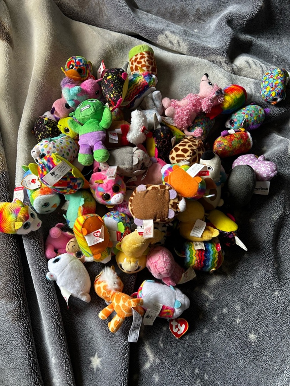 TY Beanie Boos Lot Colorful Mini Plush Animals Bundle (20+)